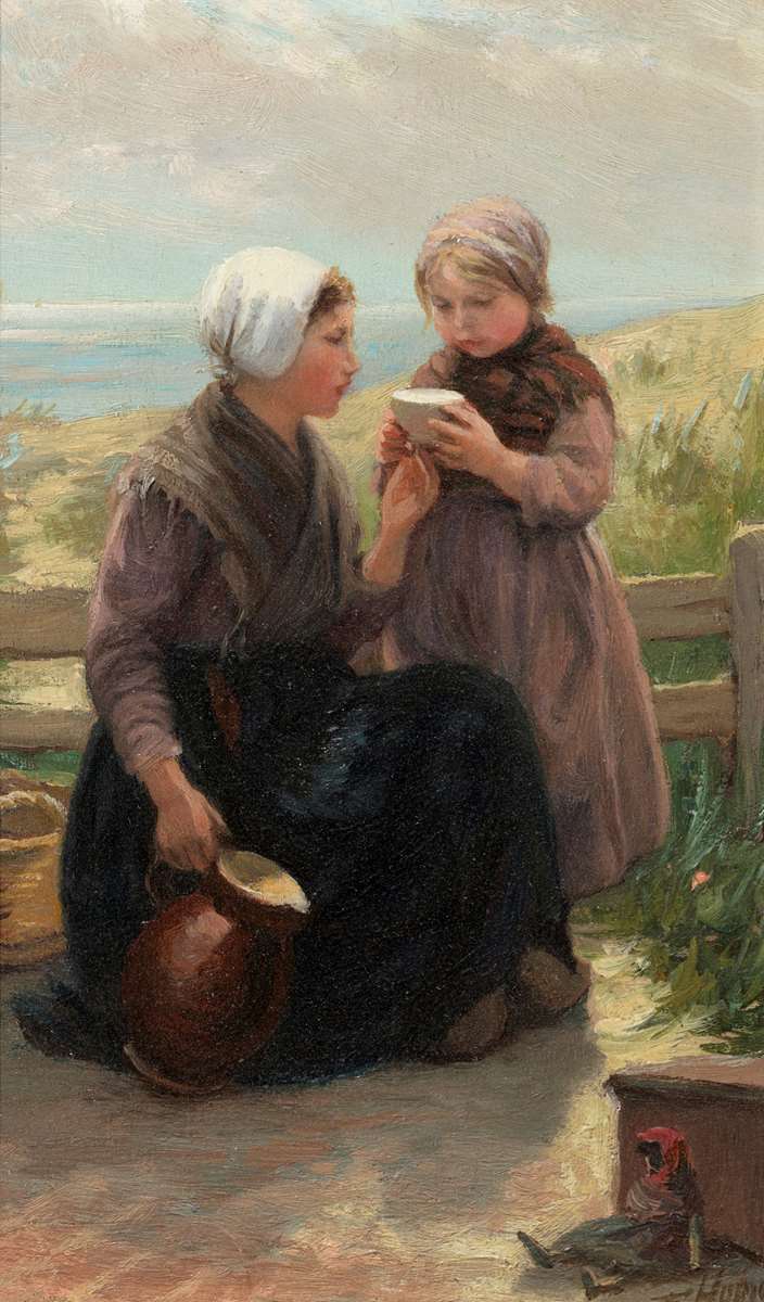 A drink in the dunes & Knitting by the shore